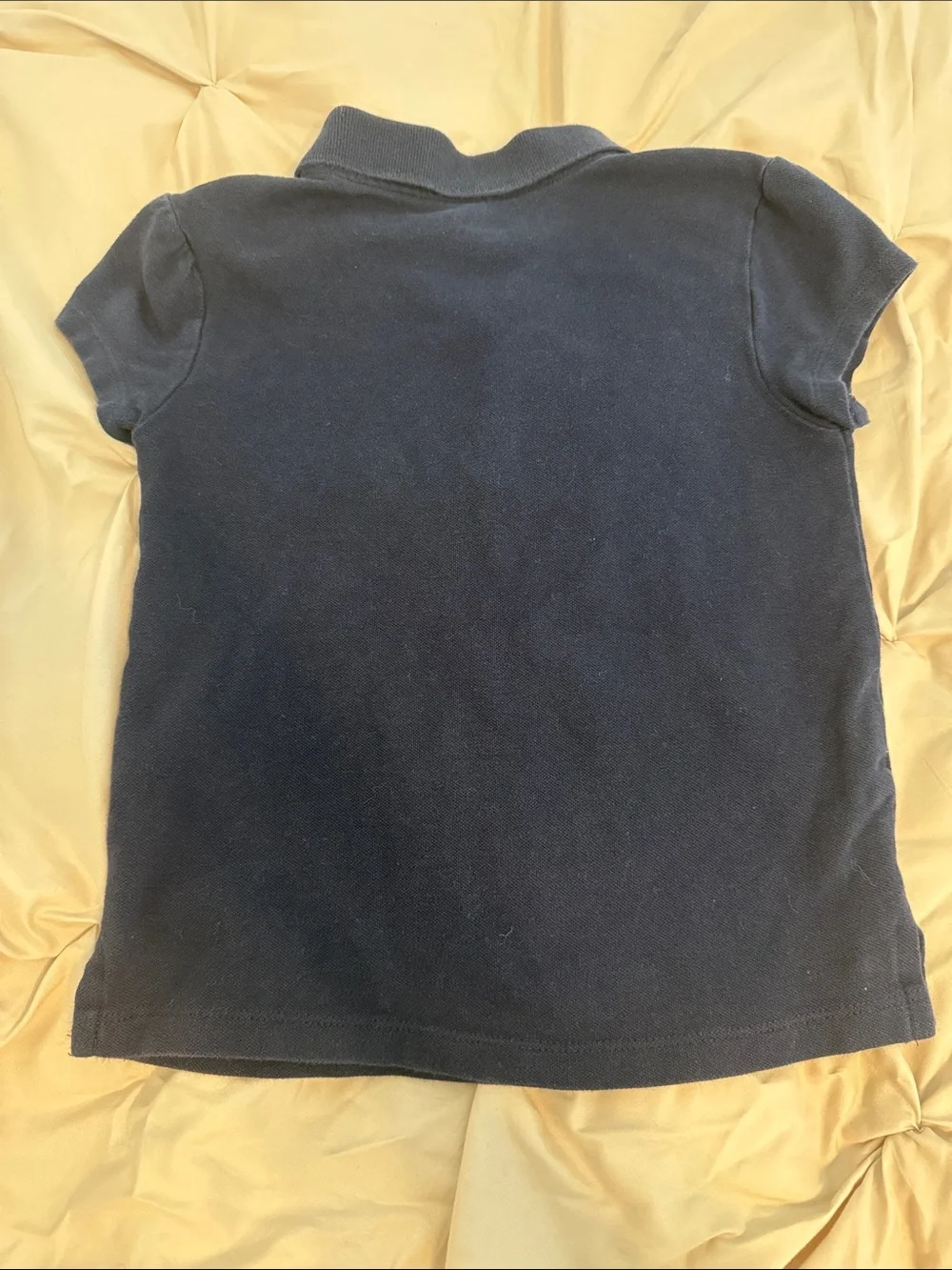 The Children's Place Navy Blue Ruffle-Placket Polo